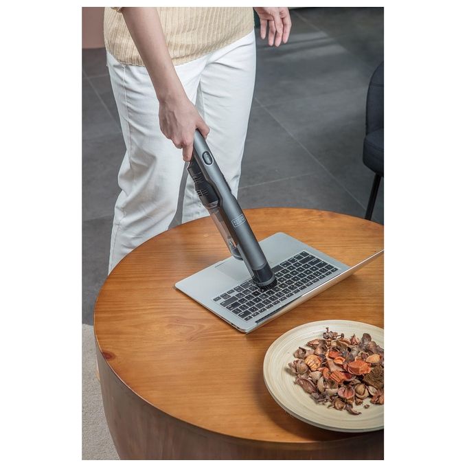 Black+Decker DVC320B21-QW Aspirabriciole senza Fili Portatile 12V Colore Titanium