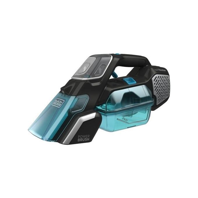 Black and Decker BHSB320JP Spillbuster - Aspirapolvere portatile senza sacco, pulizia secca e umida, serbatoio 0,25 L, alimentazione a batteria ricaricabile 12 V-2 Ah, autonomia 15 min (ricarica 5 h), filtro lavabile e spazzola motorizzata, include deterg