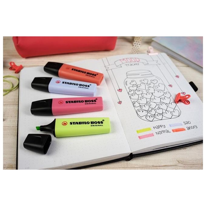 Stabilo Confezione 10 Evidenziatori Boss Pastel Ciliegio