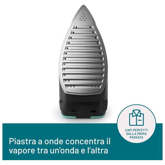Imetec Onda F1 Ferro da Stiro a Vapore con Piastra a Onde Scorrevole Brevettata 2400 W