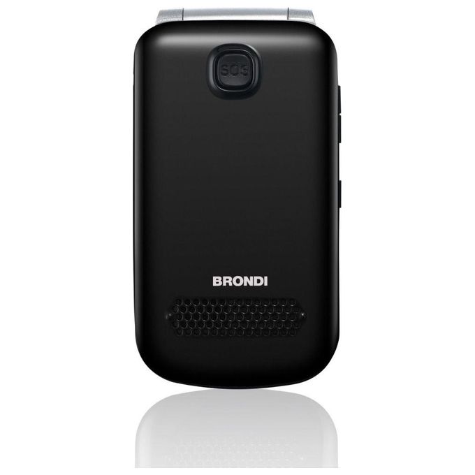Brondi amico supervoice telefono cellulare per anziani dual sim tasto sos amplificazione nero