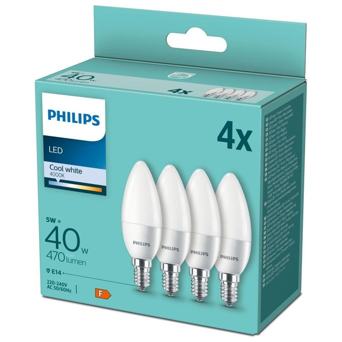 Philips Lampadina Led Candela 40W E14 4000k