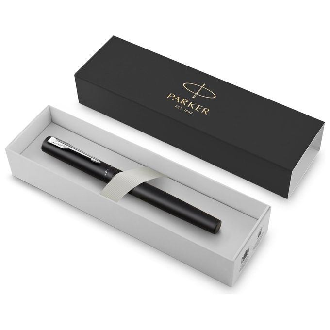 Parker Vector XL Metallic Black C.C. Penna Stilografica Pennino Medio