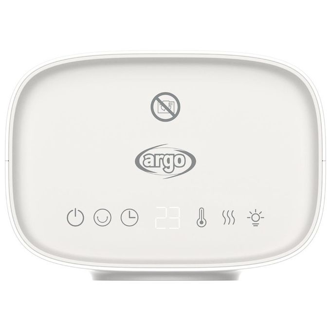 Argo Bobo Interno Bianco 2000W Riscaldatore Ambiente Elettrico con Ventilatore