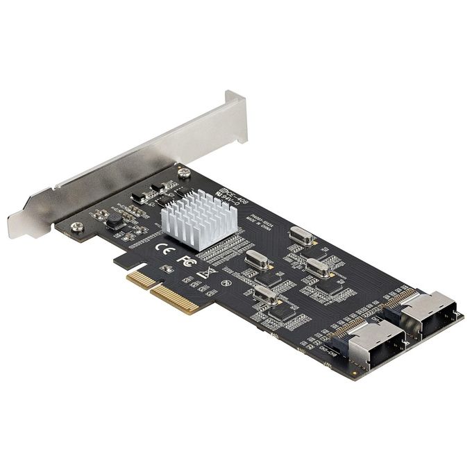 StarTech.com Scheda Sata Pci Express a 8 Porte Scheda di Espansione Sata Pcie x 4 Gen 2 A Sata III 6 Gbps