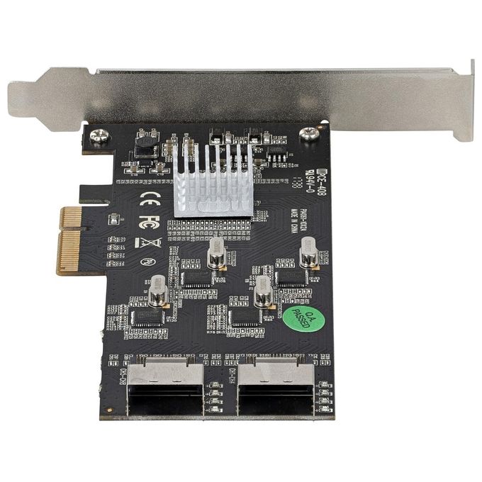 StarTech.com Scheda Sata Pci Express a 8 Porte Scheda di Espansione Sata Pcie x 4 Gen 2 A Sata III 6 Gbps
