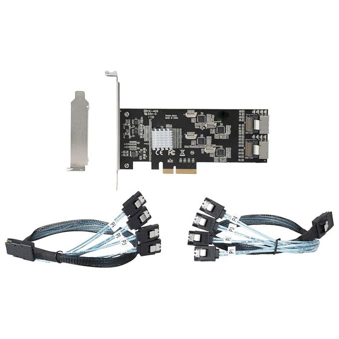 StarTech.com Scheda Sata Pci Express a 8 Porte Scheda di Espansione Sata Pcie x 4 Gen 2 A Sata III 6 Gbps