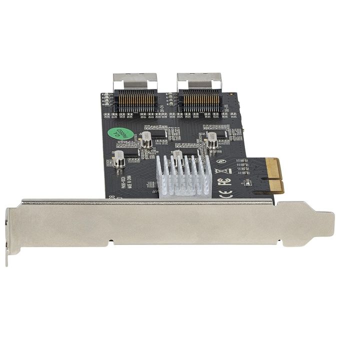 StarTech.com Scheda Sata Pci Express a 8 Porte Scheda di Espansione Sata Pcie x 4 Gen 2 A Sata III 6 Gbps