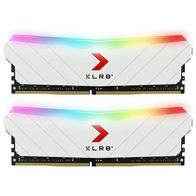PNY Ram 16GB (2x8GB) XLR8 Gaming EPIC-X RGB DDR4 3200MHz Kit di Memorie RAM DIMM Colore Bianco