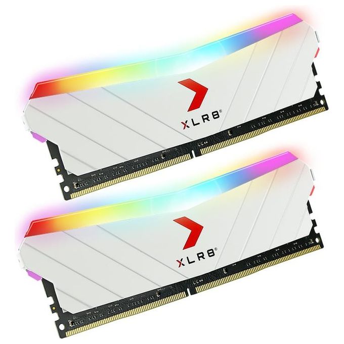 PNY Ram 32GB (2x16GB) XLR8 Gaming EPIC-X RGB DDR4 3200MHz Kit di Memorie RAM DIMM Colore Bianco