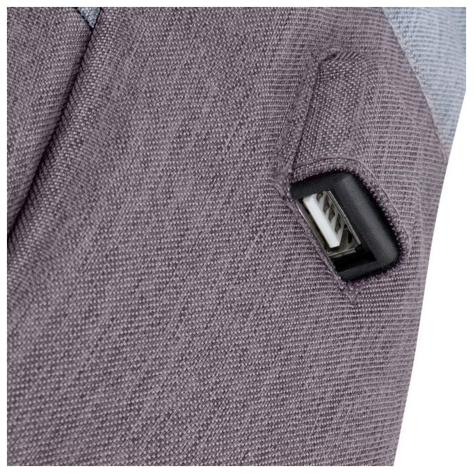 Rivacase Zaino Antifurto per Notebook 15.6'' Grigio Chiaro