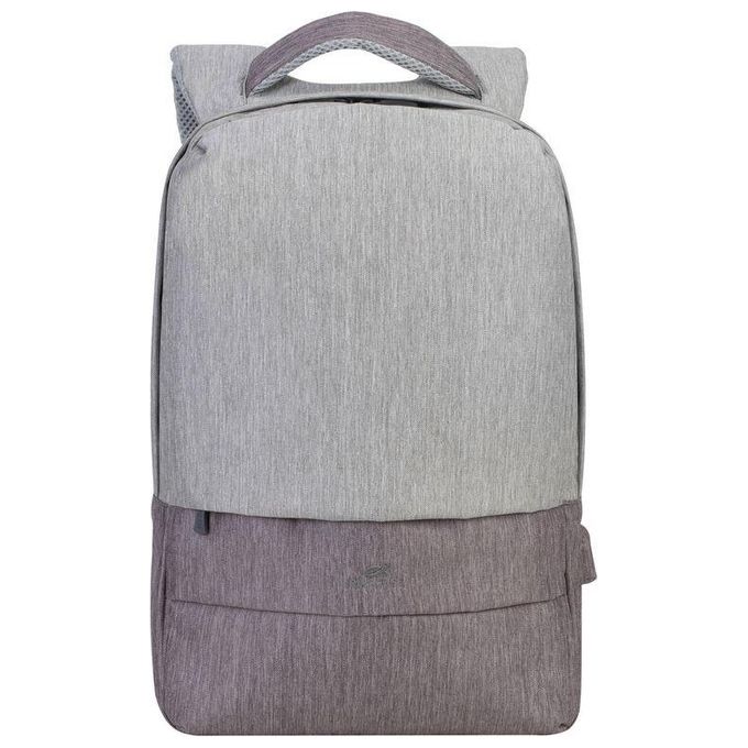 Rivacase Zaino Antifurto per Notebook 15.6'' Grigio Chiaro