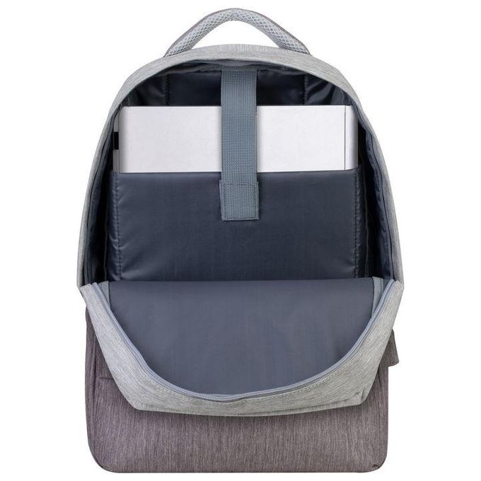 Rivacase Zaino Antifurto per Notebook 15.6'' Grigio Chiaro