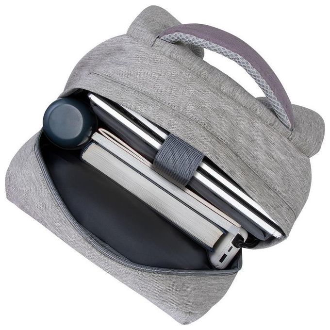 Rivacase Zaino Antifurto per Notebook 15.6'' Grigio Chiaro