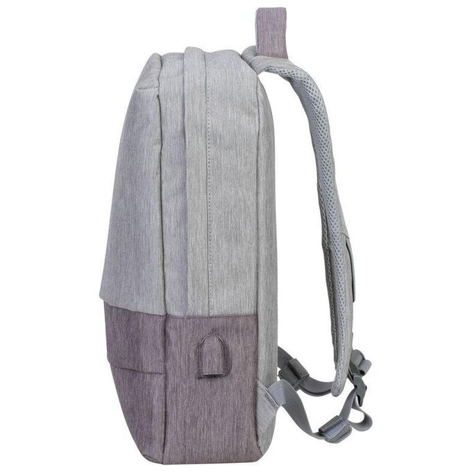 Rivacase Zaino Antifurto per Notebook 15.6'' Grigio Chiaro