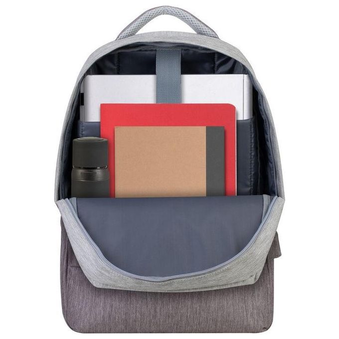Rivacase Zaino Antifurto per Notebook 15.6'' Grigio Chiaro