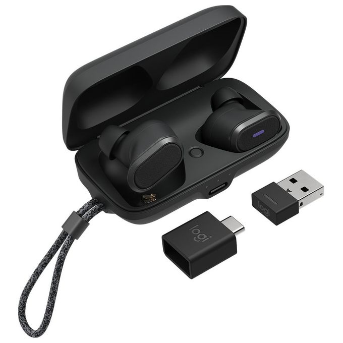 Logitech Zone True Wireless Auricolare In-Ear Musica e Chiamate Bluetooth Grafite