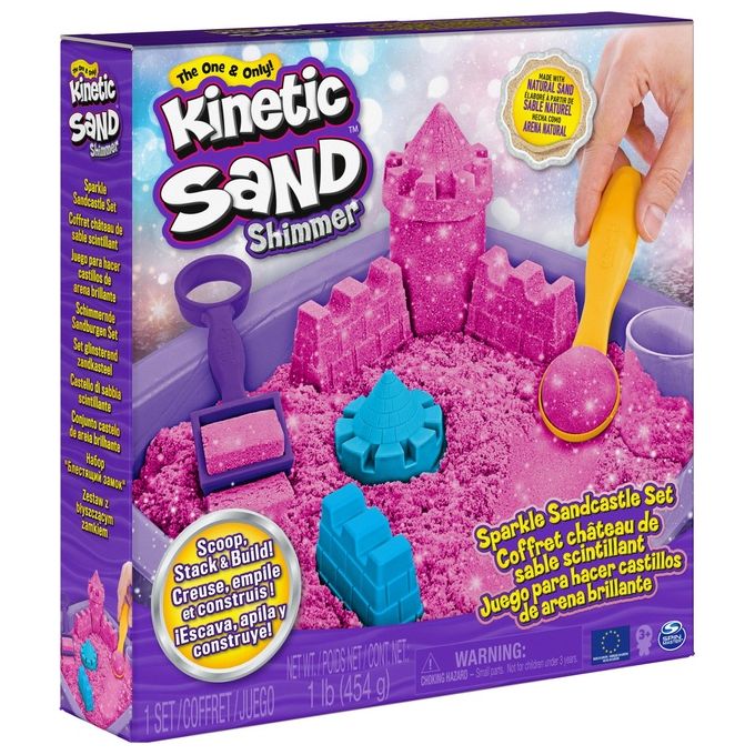 Kinetic Sand Castello di Sabbia Glitterata