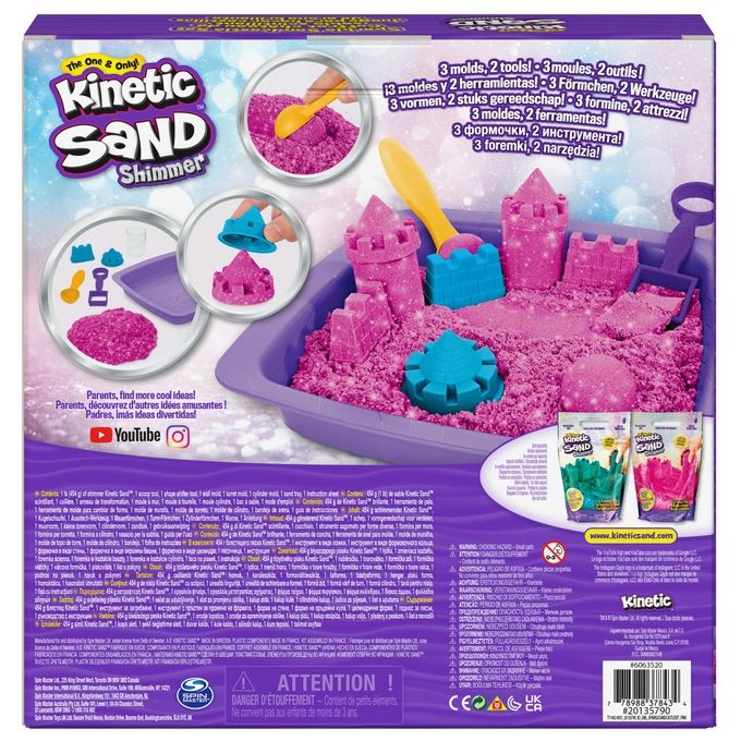 Kinetic Sand Castello di Sabbia Glitterata