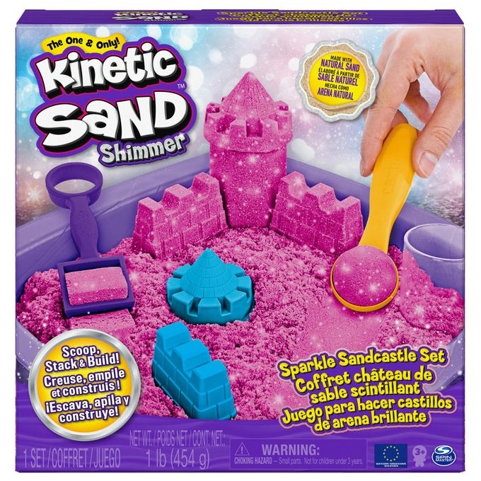 Kinetic Sand Castello di Sabbia Glitterata