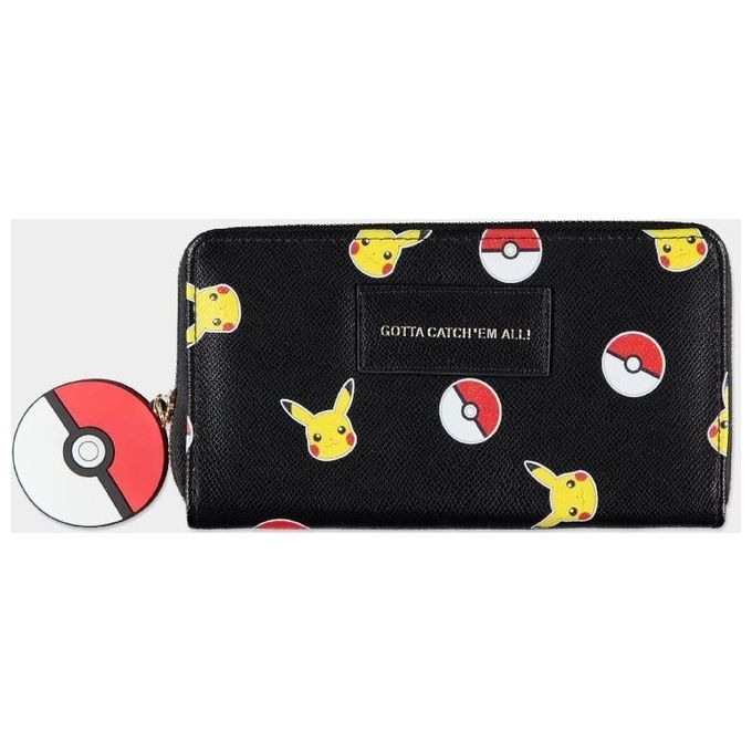 Difuzed Portafoglio Pokemon Pikachu Poke Ball Donna
