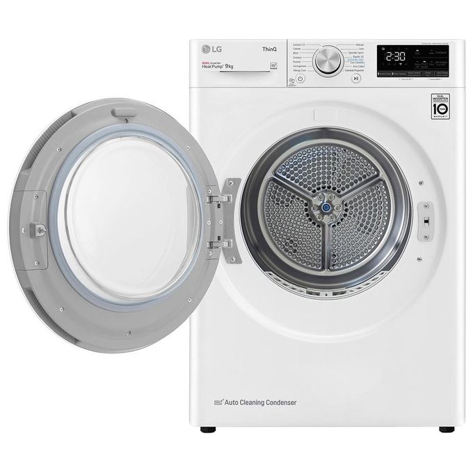 LG RH90V9AVHN Asciugatrice Libera Installazione Caricamento Frontale 9Kg Classe Energetica A+++ Bianco