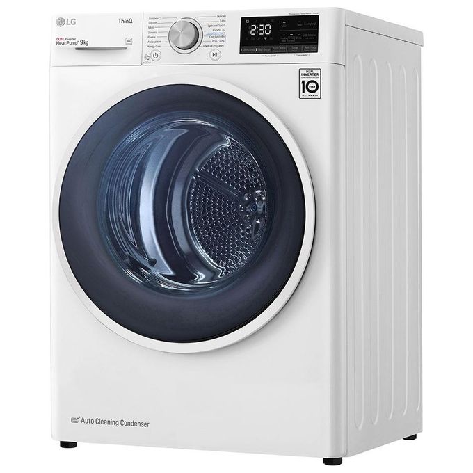 LG RH90V9AVHN Asciugatrice Libera Installazione Caricamento Frontale 9Kg Classe Energetica A+++ Bianco