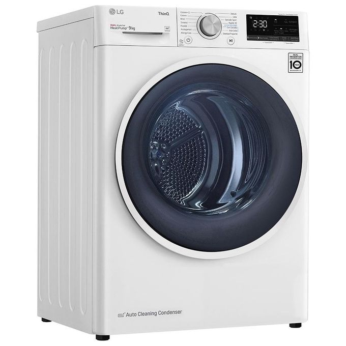 LG RH90V9AVHN Asciugatrice Libera Installazione Caricamento Frontale 9Kg Classe Energetica A+++ Bianco