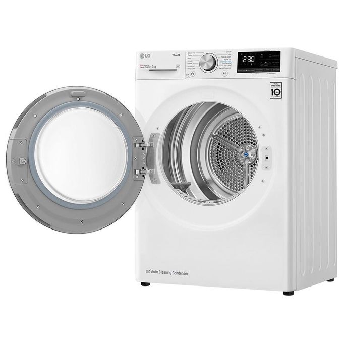 LG RH90V9AVHN Asciugatrice Libera Installazione Caricamento Frontale 9Kg Classe Energetica A+++ Bianco