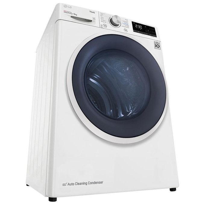 LG RH90V9AVHN Asciugatrice Libera Installazione Caricamento Frontale 9Kg Classe Energetica A+++ Bianco