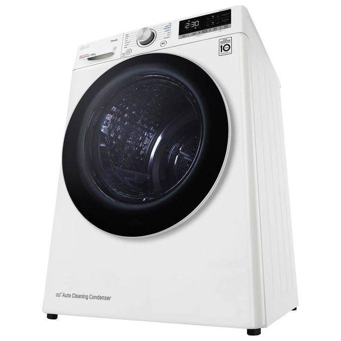 LG RH10V9AV4W Asciugatrice A condensazione con pompa di calore Classe energetica A+++ Capacita' di carico 10kg Eco Hybrid DUAL Inverter Heat Pump Bianco