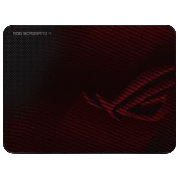 ASUS ROG Scabbard Tappetino per Mouse da Computer Rosso