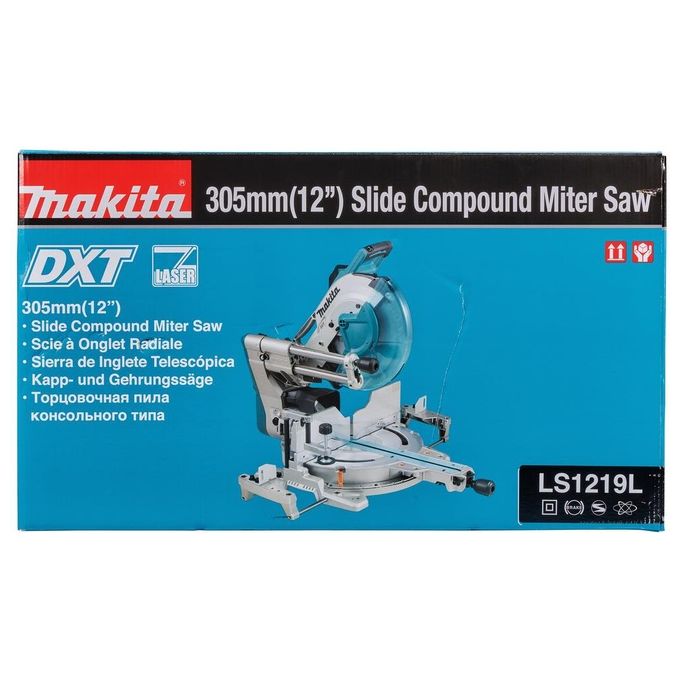 Makita Ls1219L Troncatrice Radiale da 305 mm con Tecnologia DXT per Tagli Precisi e Potente Motore da 1800 Watt