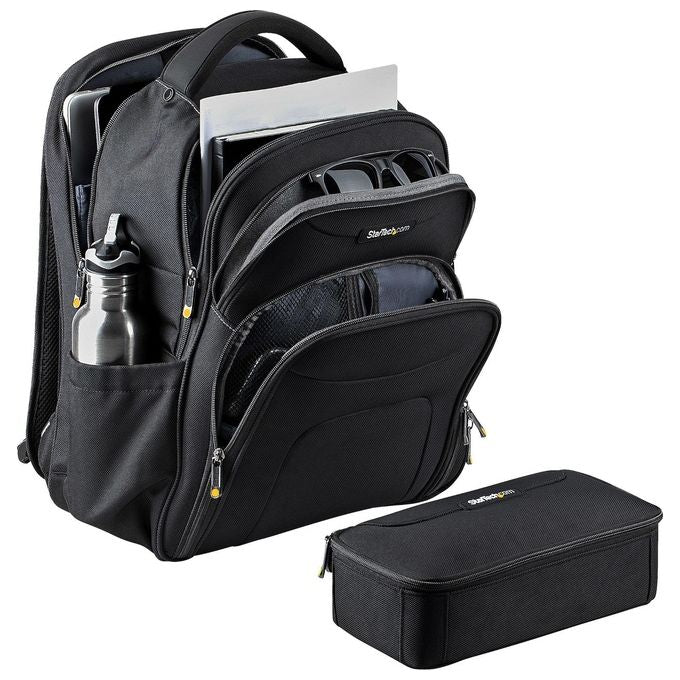 StarTech.com Zaino per Laptop 17.3'' con Custodia per Accessori Rimovibile