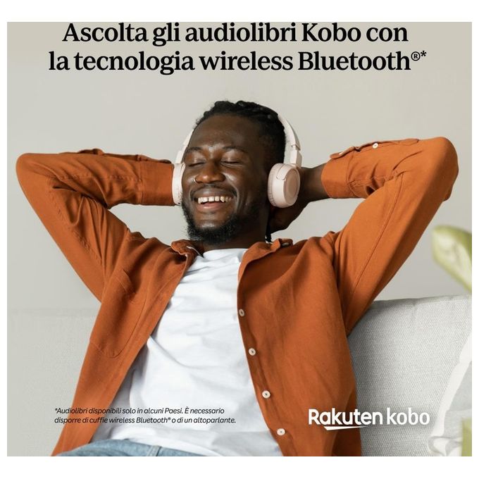 Kobo Clara BW eReader Display HD 6'' antiriflesso E Ink Carta 1300 Modalita' Scura Impermeabile 16Gb multiformato Nero