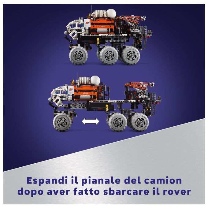 LEGO Technic 42180 Rover di Esplorazione Marziano, Giochi Spaziali per Bambini 11+, Veicolo Giocattolo Ispirato alla NASA
