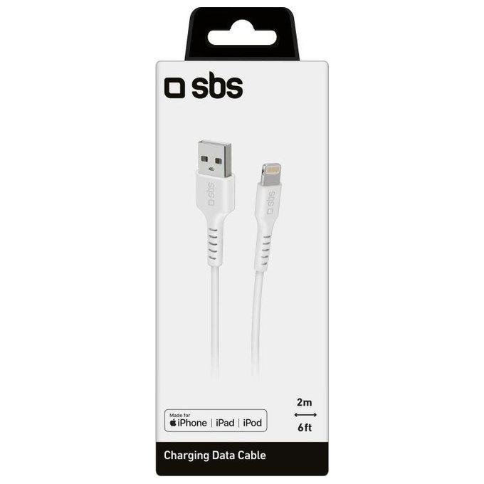 SBS Cavo Lightning per iPhone Accessori Compatibili Alta Qualita' 2 metri di Lunghezza design Resistente
