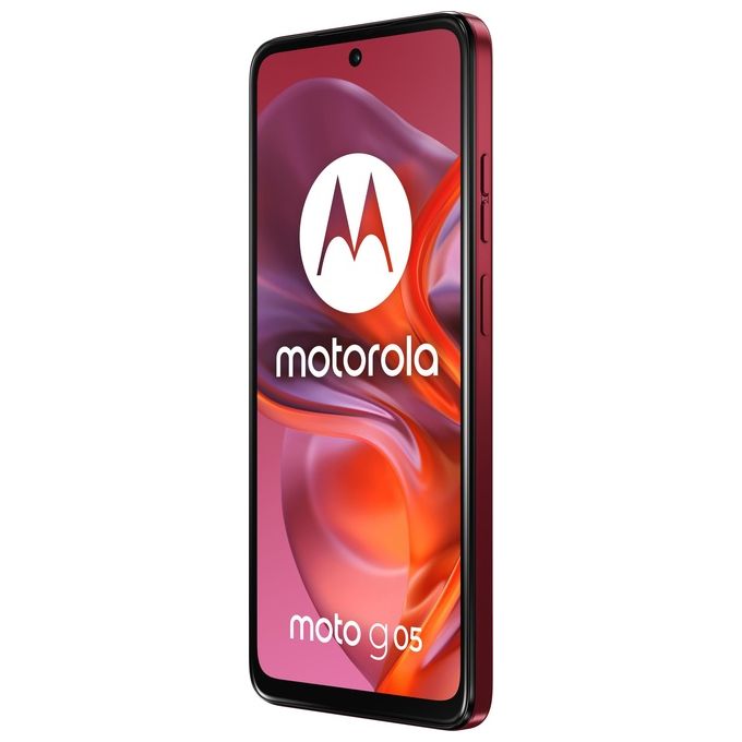 Motorola Moto G05, 256GB, 4GB RAM, Rosso, Doppia SIM, Display 6.67'', Android 15