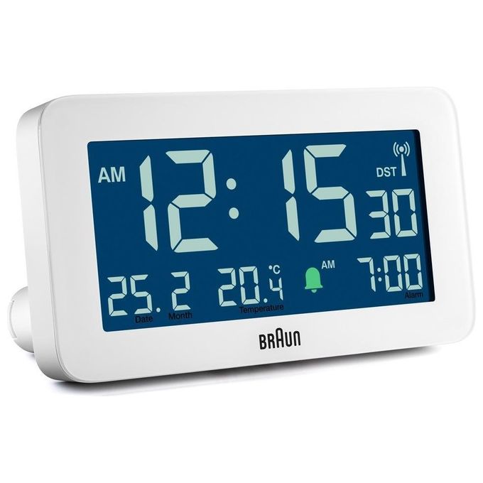 Braun BC10 DCF-W Sveglia Radiocontrollata Bianco