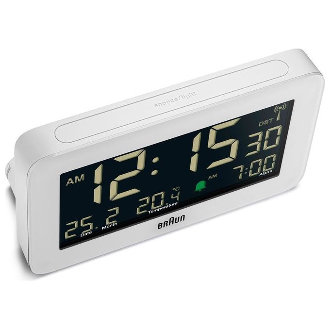 Braun BC10 DCF-W Sveglia Radiocontrollata Bianco