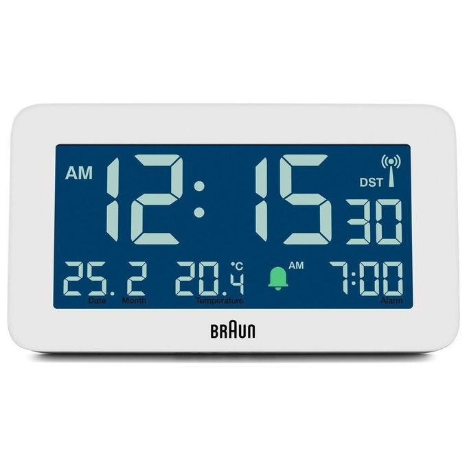 Braun BC10 DCF-W Sveglia Radiocontrollata Bianco