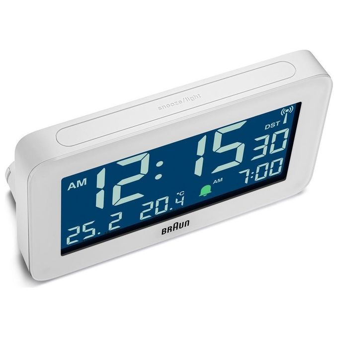 Braun BC10 DCF-W Sveglia Radiocontrollata Bianco