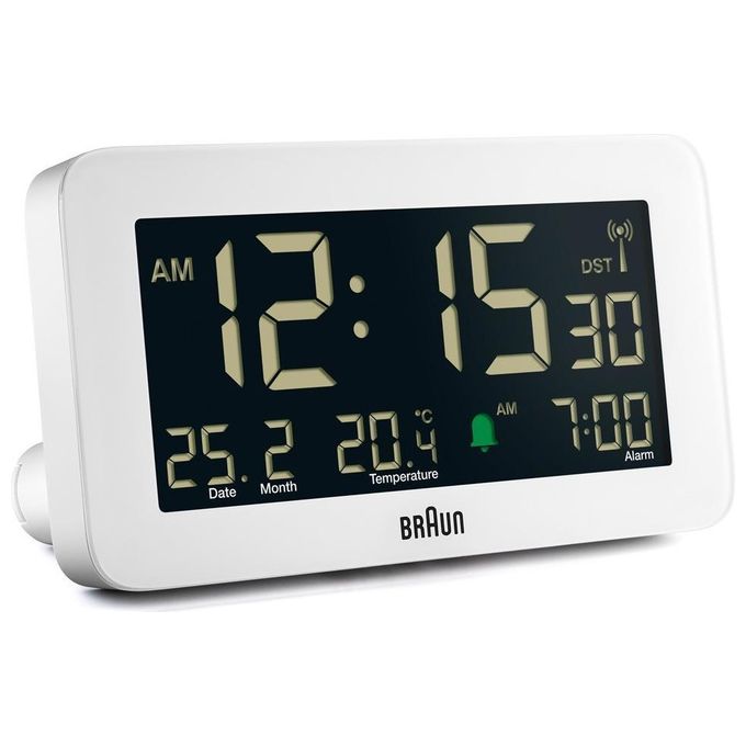 Braun BC10 DCF-W Sveglia Radiocontrollata Bianco