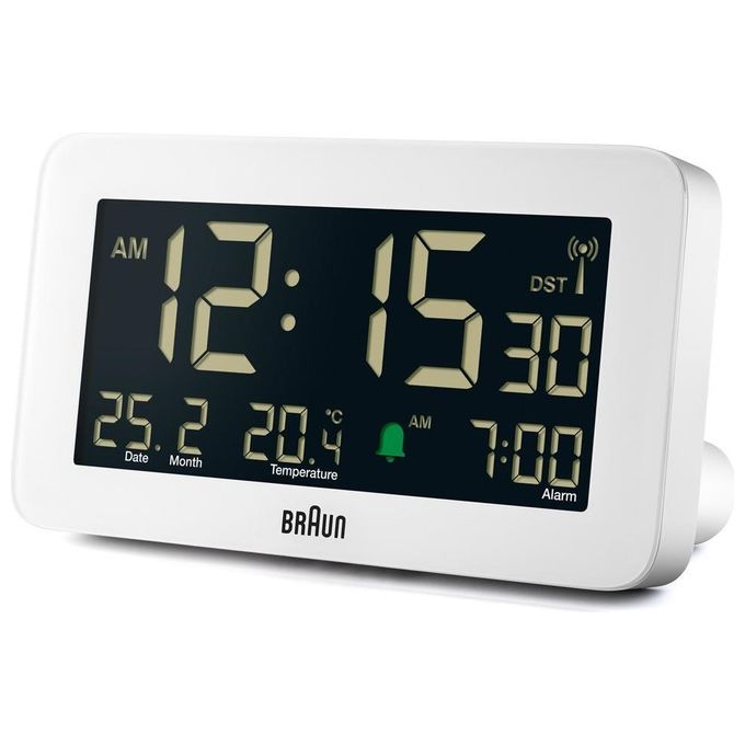 Braun BC10 DCF-W Sveglia Radiocontrollata Bianco
