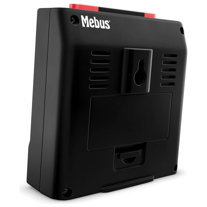 Mebus 25581 Sveglia Radiocontrollata Digitale Nero