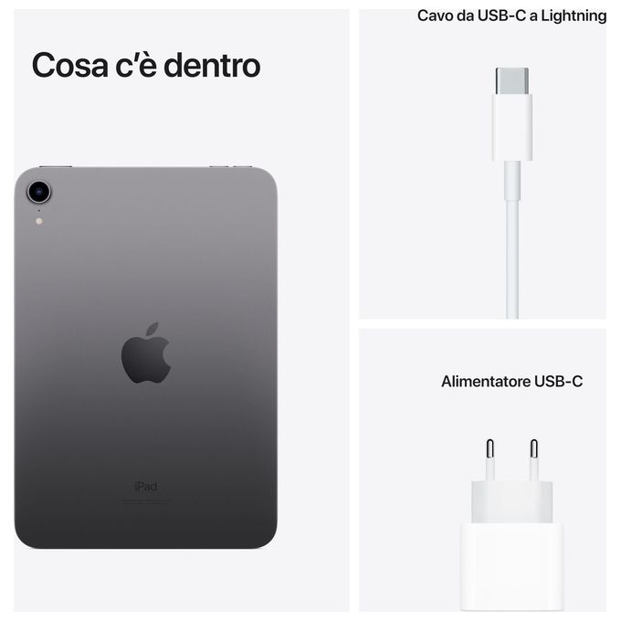 Apple iPad mini 256Gb 8.3'' Wi-Fi 6ª Generazione Grigio Siderale