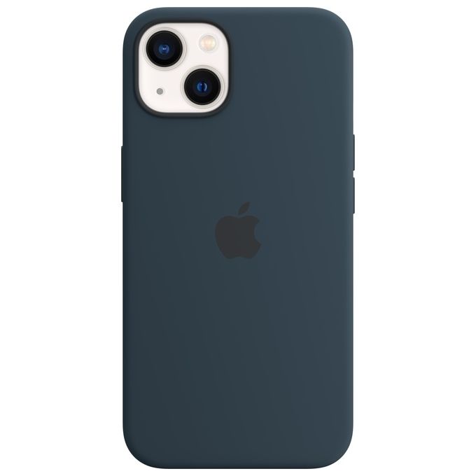 Apple Custodia MagSafe in Silicone per iPhone 13 Blu Abisso