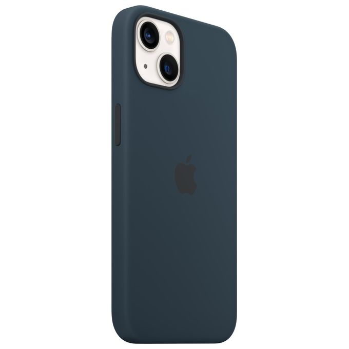 Apple Custodia MagSafe in Silicone per iPhone 13 Blu Abisso