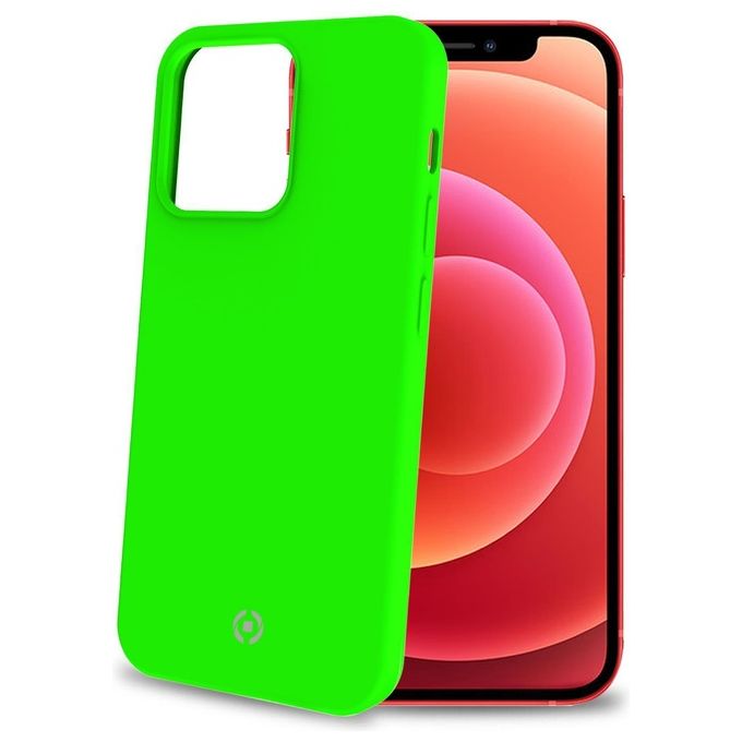 Celly Cromo Fluo Cover per iPhone 13 Pro Verde