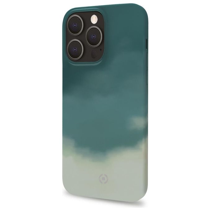 Celly Watercolor Cover per iPhone 13 Pro Max Verde